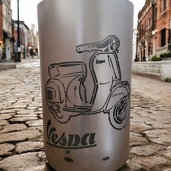 TiKo-Design® Feuertonne Feuerkorb mit Roller Motiv