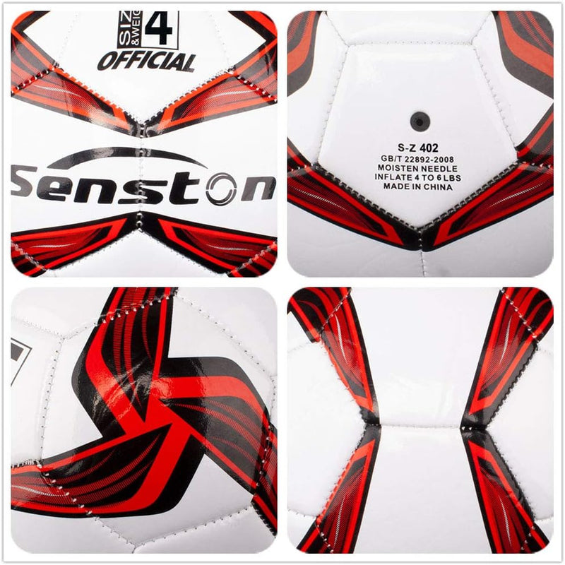 Senston Fussball Ball Wasserdicht Sport Training Ball Freizeitbälle für Fussbälle, Grösse 4 /Grösse