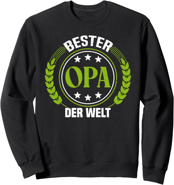bester Opa der Welt Grandpa Lustig Enkelin Oma Weltbester Sweatshirt