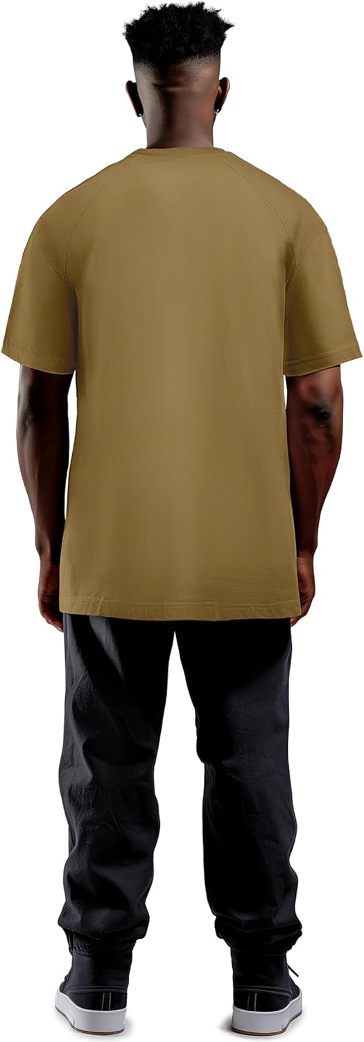 Reichstadt Modernes Oversized T-Shirt für Herren - Stylisches Basic mit Rundhalsausschnitt & Kurzen