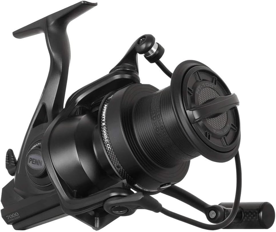 PENN Affinity II Longcast Custom Carbon Angelrollen, Schwarz