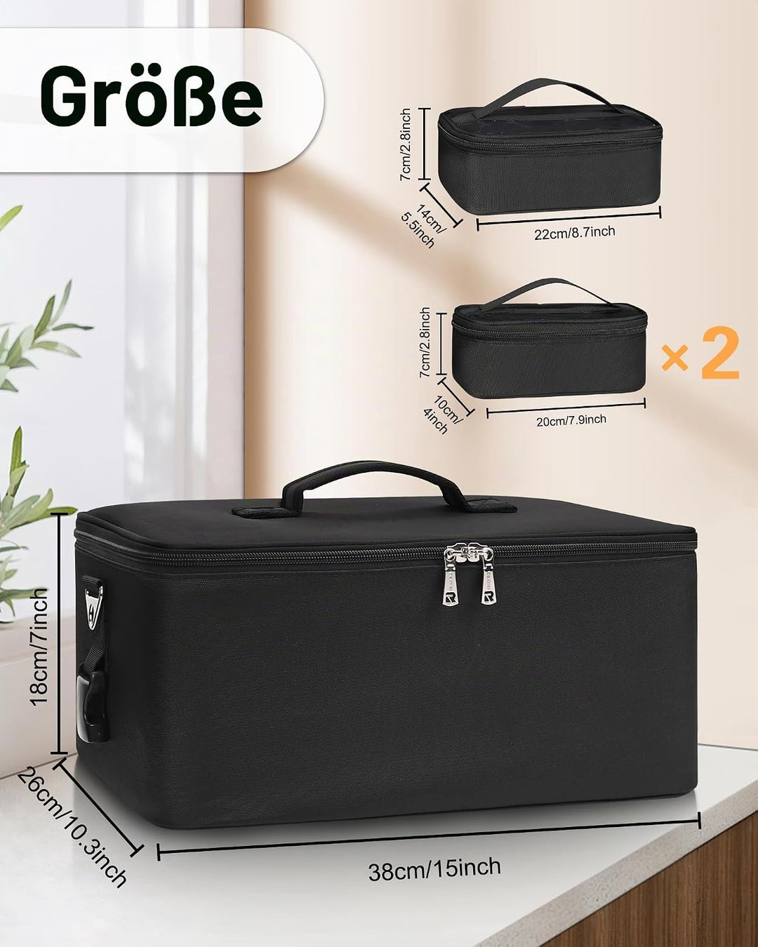 Make-up Tasche Grosse Make-up Case Professionelle Kosmetik Aufbewahrung Organizer Box Pinsel Halter