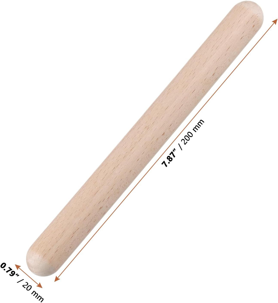 CHUENHEI 20 Stück Klanghölzer 20 x 2 cm, Klangstäbe Holz Klangholz Instrument Rhythmusstöcke Set, Rh