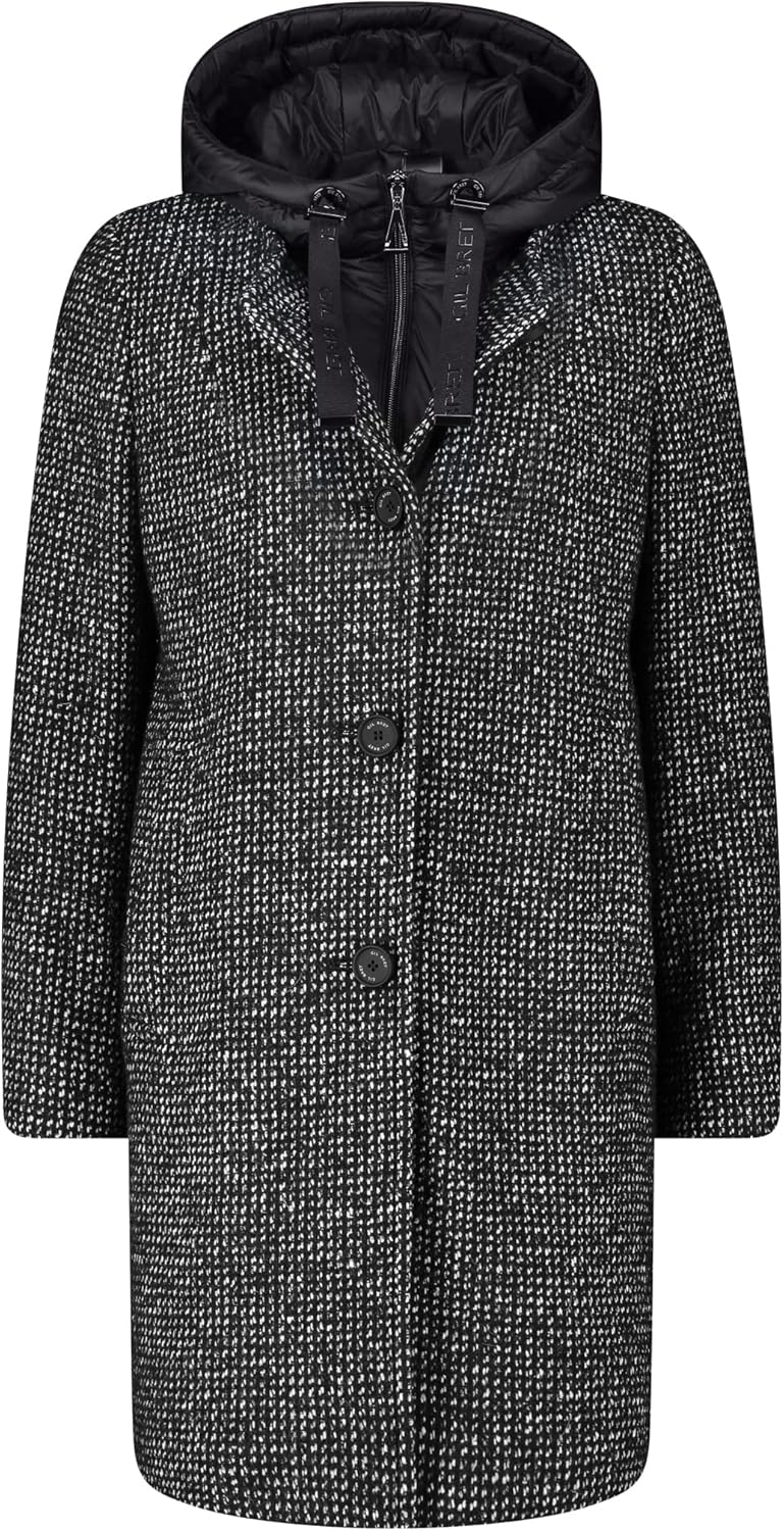 Gil Bret Damen Winterjacke mit Westenteil 42 9810 Black/White, 42 9810 Black/White