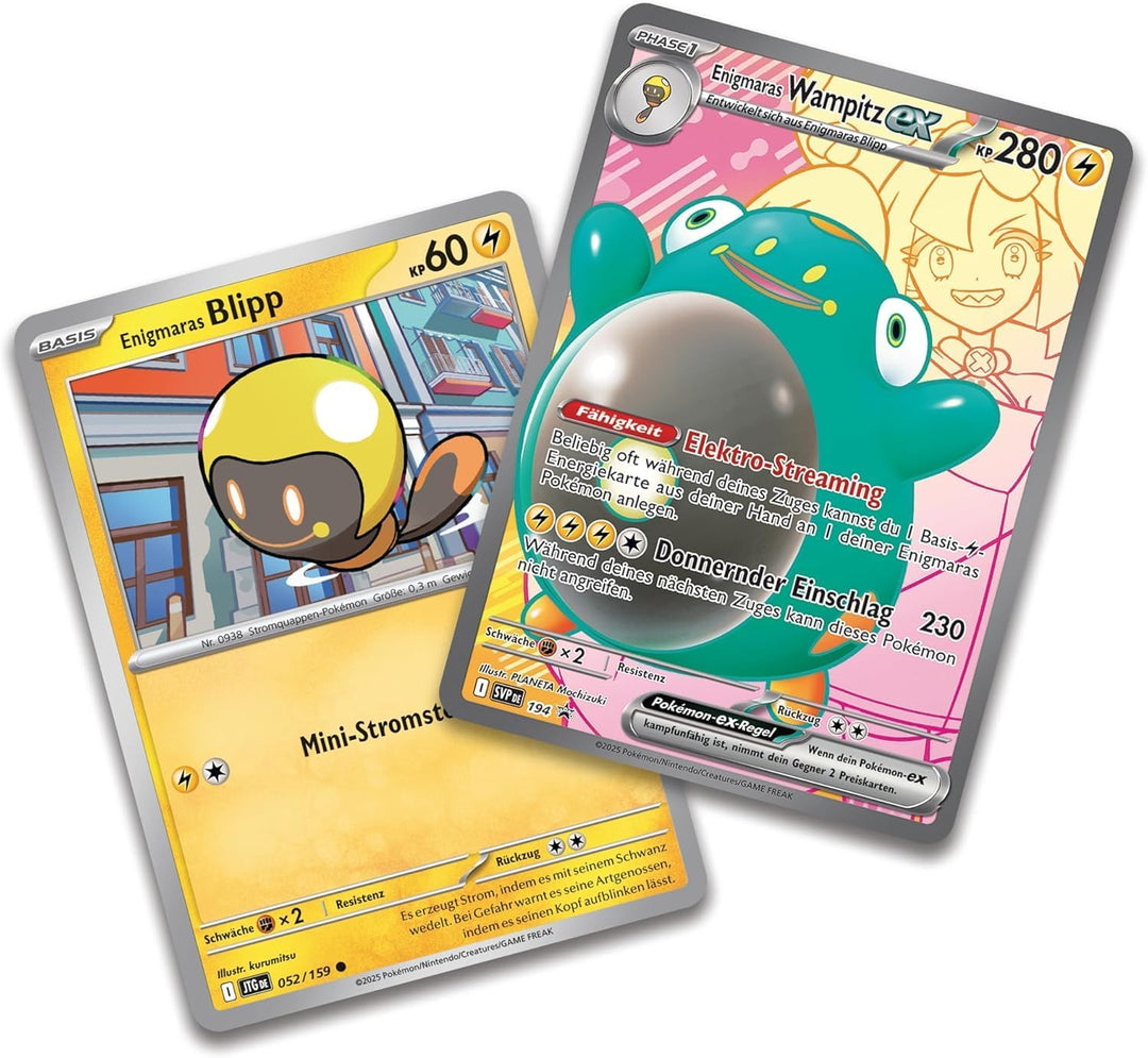 Pokemon Enigmaras Wampitz ex Premium Kollektion - Deutsch NEU & OVP und BB-Toy-Trades-Toploader