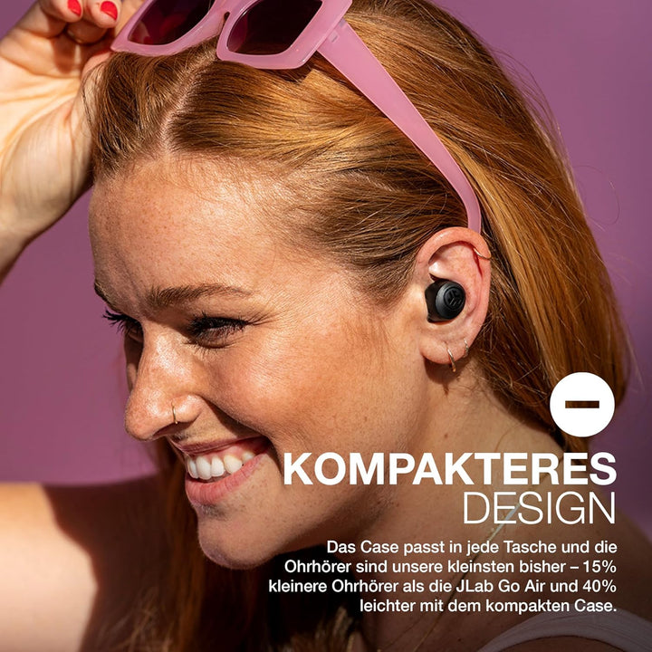 JLab Go Air Pop In Ear Kopfhörer kabellos Bluetooth, True Wireless Kopfhörer, 32+ Std Headphones, ka