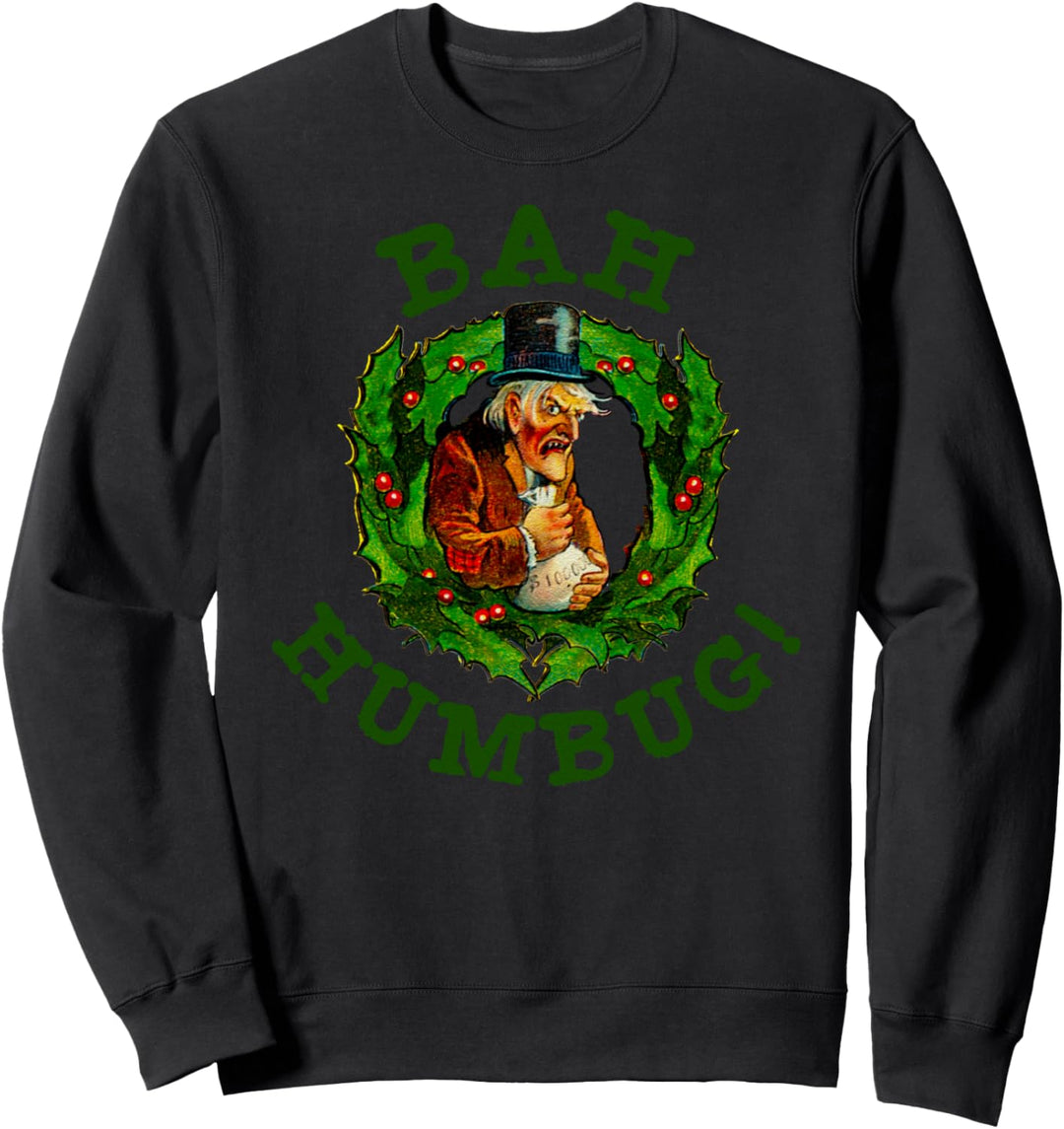 Scrooge Bah Humbug T-Shirt Art-Funny Anti Christmas Spirit Sweatshirt