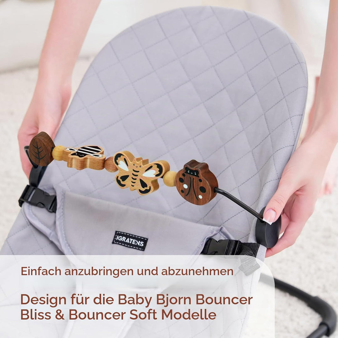 iGRATENS Babywippen-Spielzeugstange – Spielzeugstange für Babywippen Soft &amp; Bliss, einfach anzubring