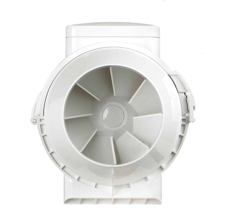 Airflow Aventa 125T – Inline-Lüfter mit Timer, 23W, 61–78l/s, 2 Stufen, Timer 2–30Min, kompakt (190×