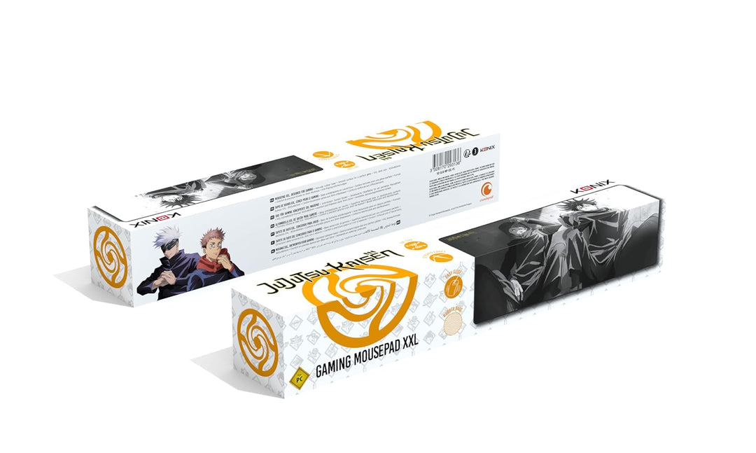 Konix Jujutsu Kaisen Gaming-Mauspad XXL 90 x 46 cm - rutschfeste Unterseite aus Gummi - Motiv Yuji u