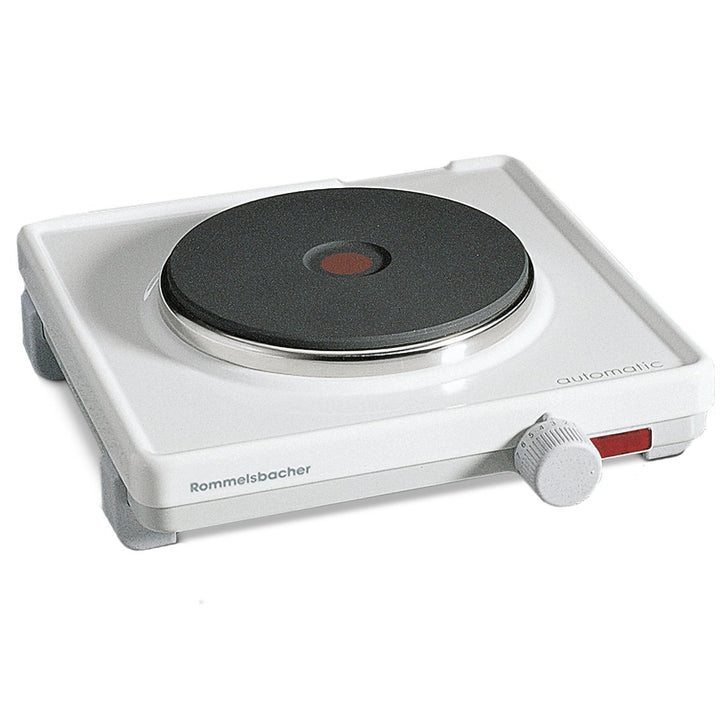 ROMMELSBACHER Automatik Einzelkochplatte AK 1580 - Gehäuse feueremailliert, weiss, Gussheizplatte 14