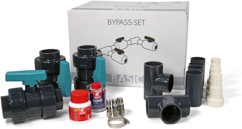 Laja26 Bypass-Set für Wärmepumpe Solaranlage Solarheizung 19-teilig | Universal Bypass für Pool Schw