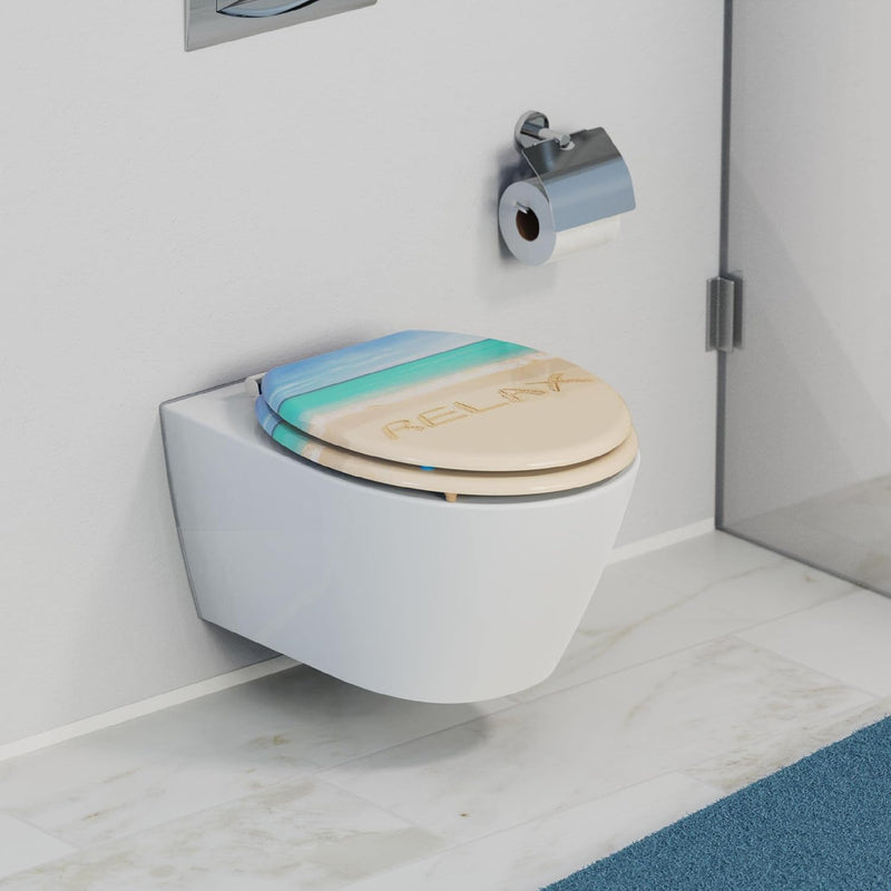 SCHÜTTE 80131 WC-Sitz RELAX, MDF, mit Absenkautomatik Motiv, Relax