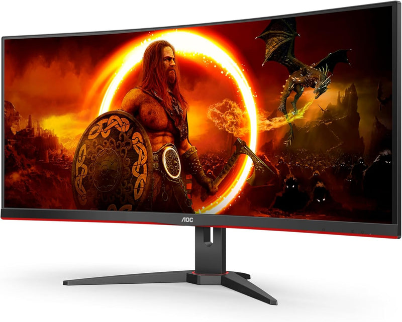 AOC Gaming CU34G2XE - 34 Zoll WQHD Curved Monitor, 144 Hz, FreeSync Prem., HDR10 (3440x1440, 1 ms MP