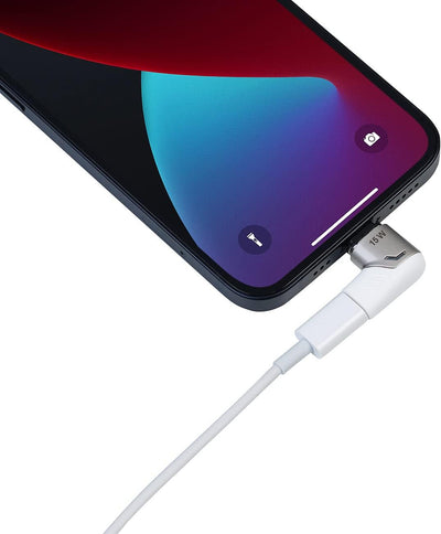 Callstel Magnet-Adapter iPhone: 4er-Set Lightning-kompatibler 90°-USB-C-Schnell-Ladeadapter,magnetis