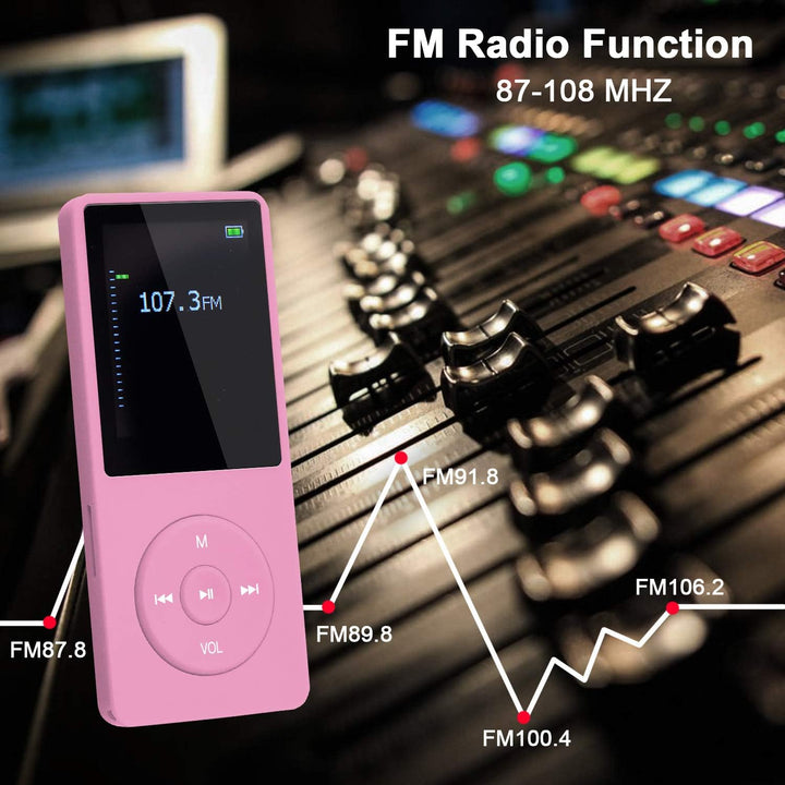 COVVY 8GB Tragbare MP3 Musik Player, Support bis zu 64GB SD Speicherkarte, Lossless Sound HiFi MP3 P