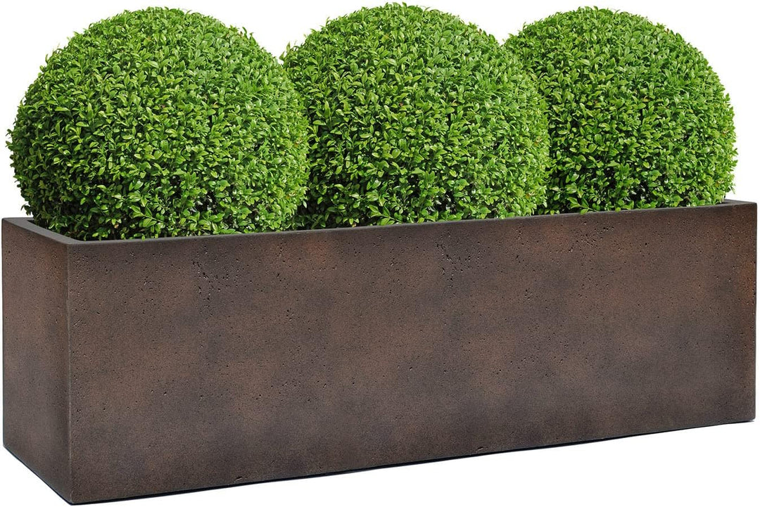 ESCHBACH® Pflanzkübel Box 60 Rost Braun Rechteckig * 60 x 20 x 20 cm * 10 Jahre Garantie 60x20x20, 6