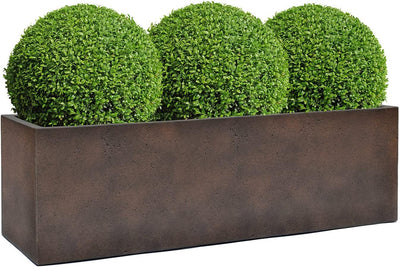 ESCHBACH® Pflanzkübel Box 60 Rost Braun Rechteckig * 60 x 20 x 20 cm * 10 Jahre Garantie 60x20x20, 6