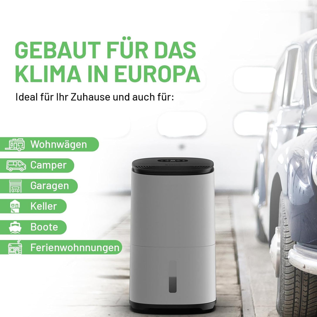 Meaco AreteOne® 10L Luftentfeuchter & HEPA-Luftreiniger für ein 42m² grosses Zuhause. Entfernt Konde