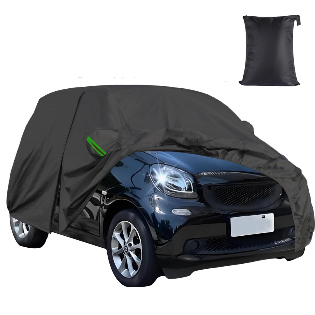Atmungsaktiv Autoplane Ganzgarage für Smart Fortwo W451 W453 2016-2024, Autoabdeckung Vollgarage Ers