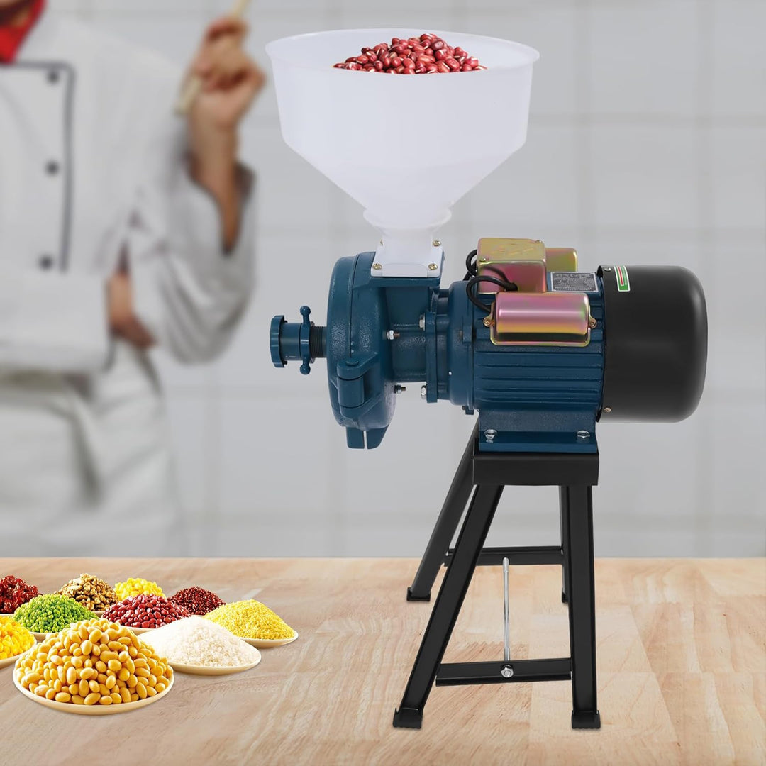 Elektrisch Getreidemühle 220 V 2200W Kornmühle Schrotmühle Elektrischemühle Getreidemühle mit Tricht