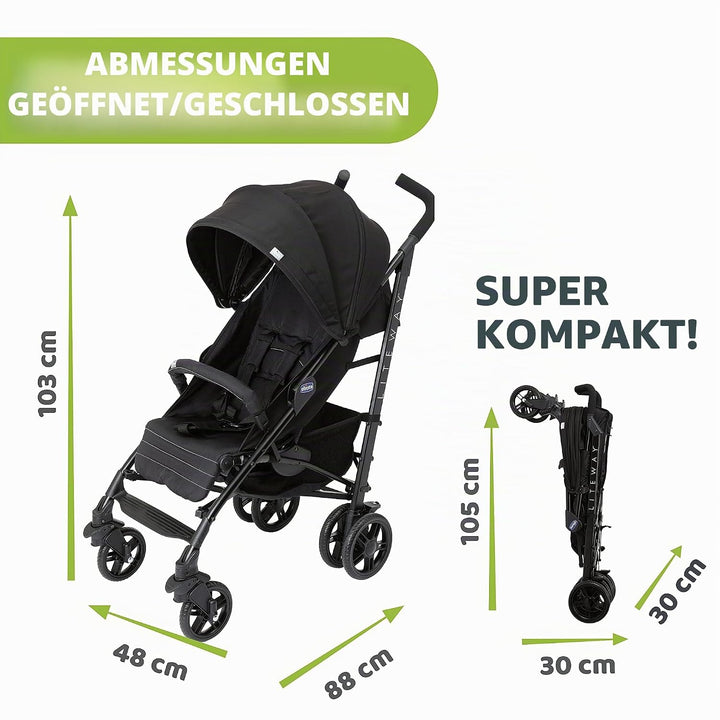 Chicco 4 Kinderwagen - Jet Black
