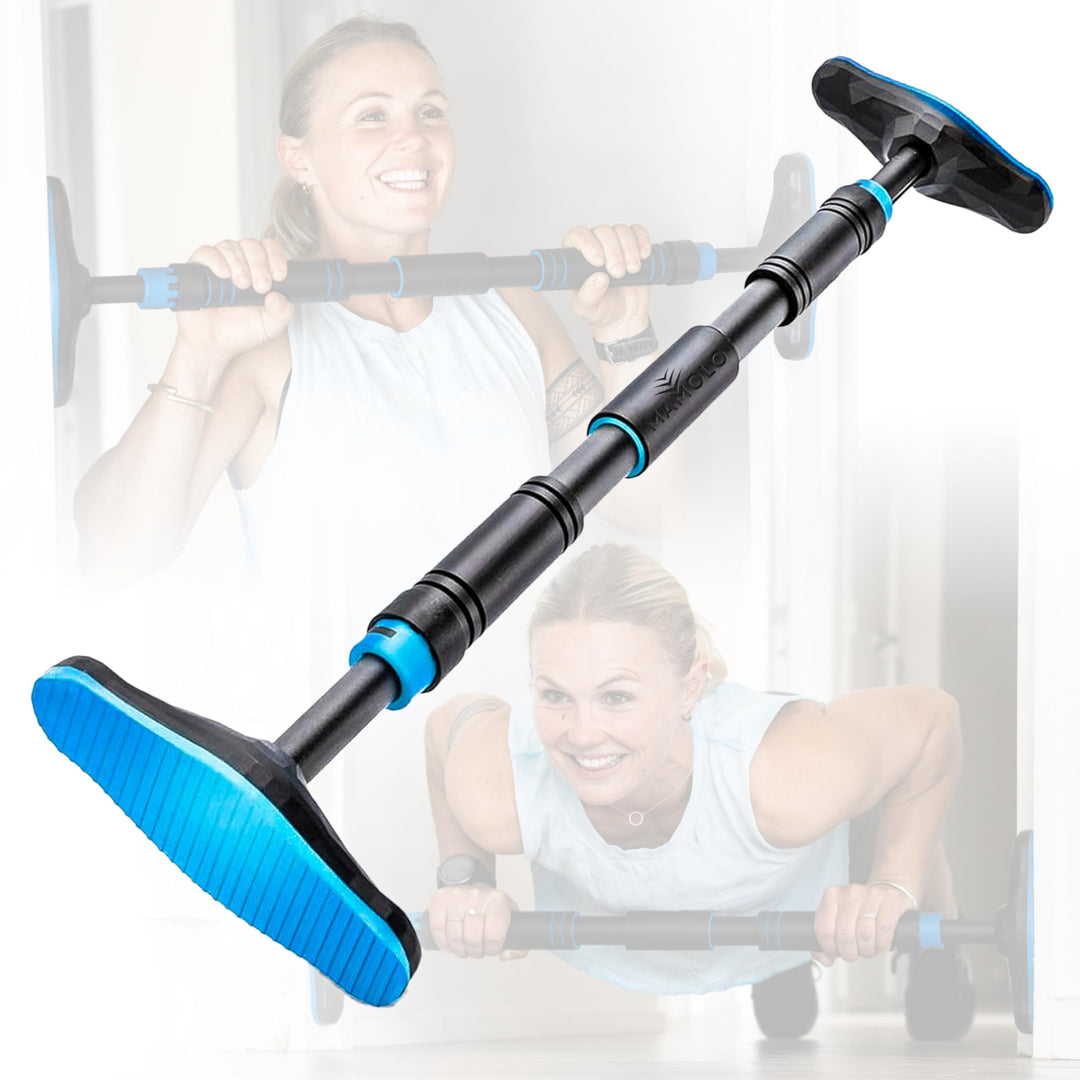 MAMOLO - Klimmzugstange für Türrahmen 65-100 cm | Ohne Bohren | Hohe Stabilität | Modernes Design –