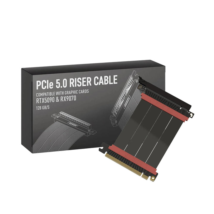 LINKUP - AVA5 PCIE 5.0 Riser-Kabel | Zukunftssicher für Gen 5 GPU Vertikal-Montage | x16 128GB/s Ges