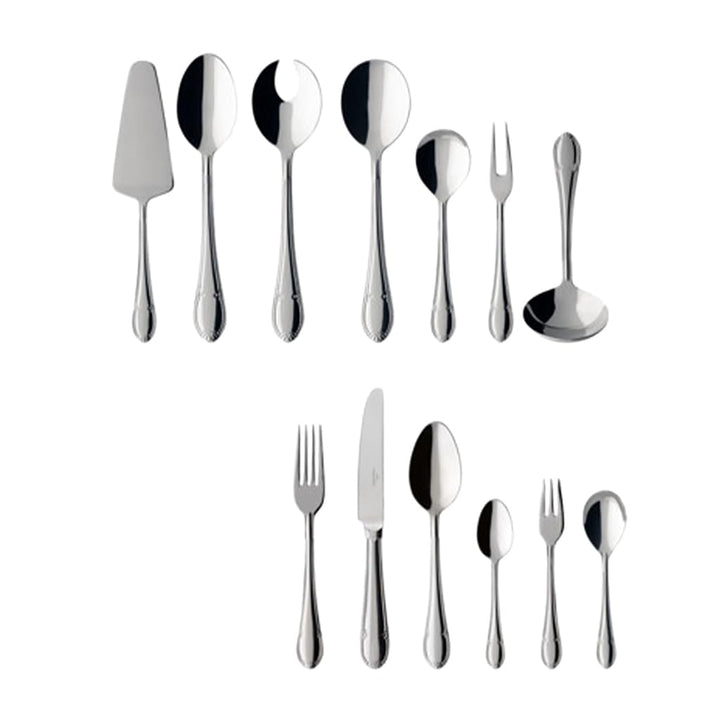 Villeroy & Boch – Mademoiselle Tafelbesteck, Besteckset 68 teilig, spülmaschinenfest, rostfrei, Best