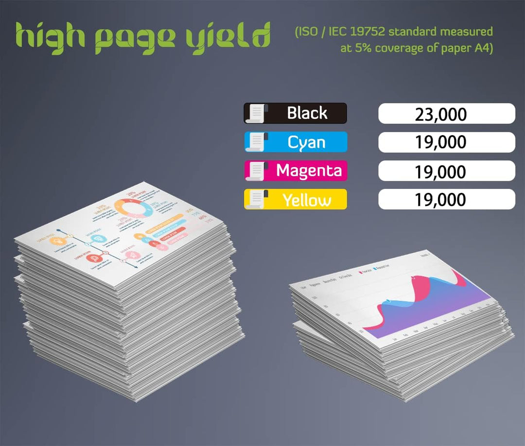 Amla EXV34 Toner Gelb Kompatibel mit Canon 3785B002 Canon C-EXV34 Gelb Canon EXV34 Y Toner für Canon