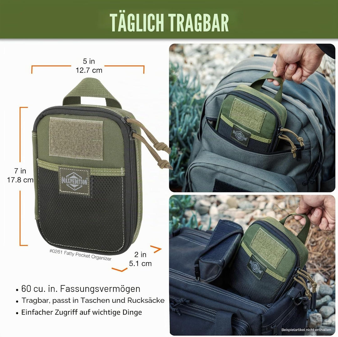 Maxpedition, praktische Tasche Fatty, Od Green (grün) - MAXP-261-G, Grün