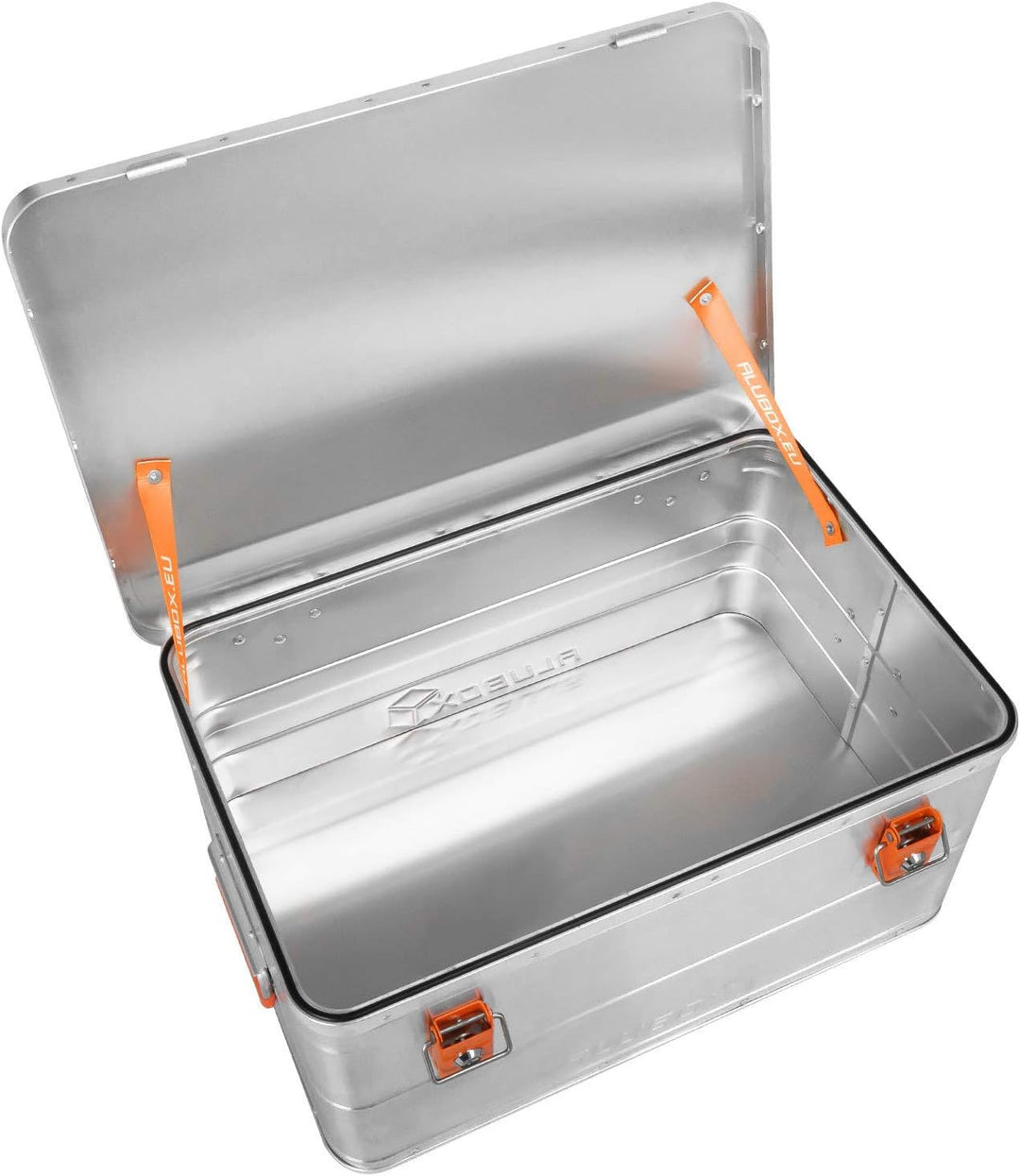 ALUBOX B47 - Aluminium Transportbox 47 Liter Alukiste mit Gummidichtung - Inhalt vor Staub und Sprit