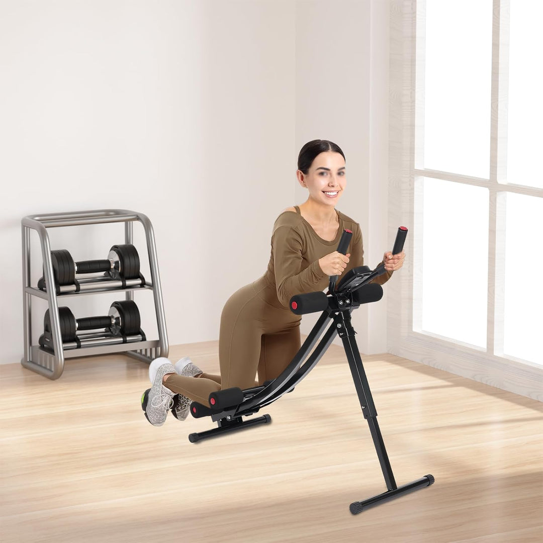 Bauchmuskeltrainer Bauchtrainer für Zuhause, Bauch Trainingsgerät Klappbar Bauchmuskeltraining Gerät