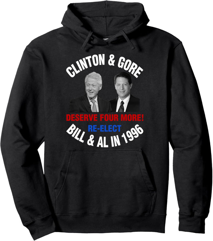 Clinton Gore 1996 Politisches Vintage Geschenk Pullover Hoodie