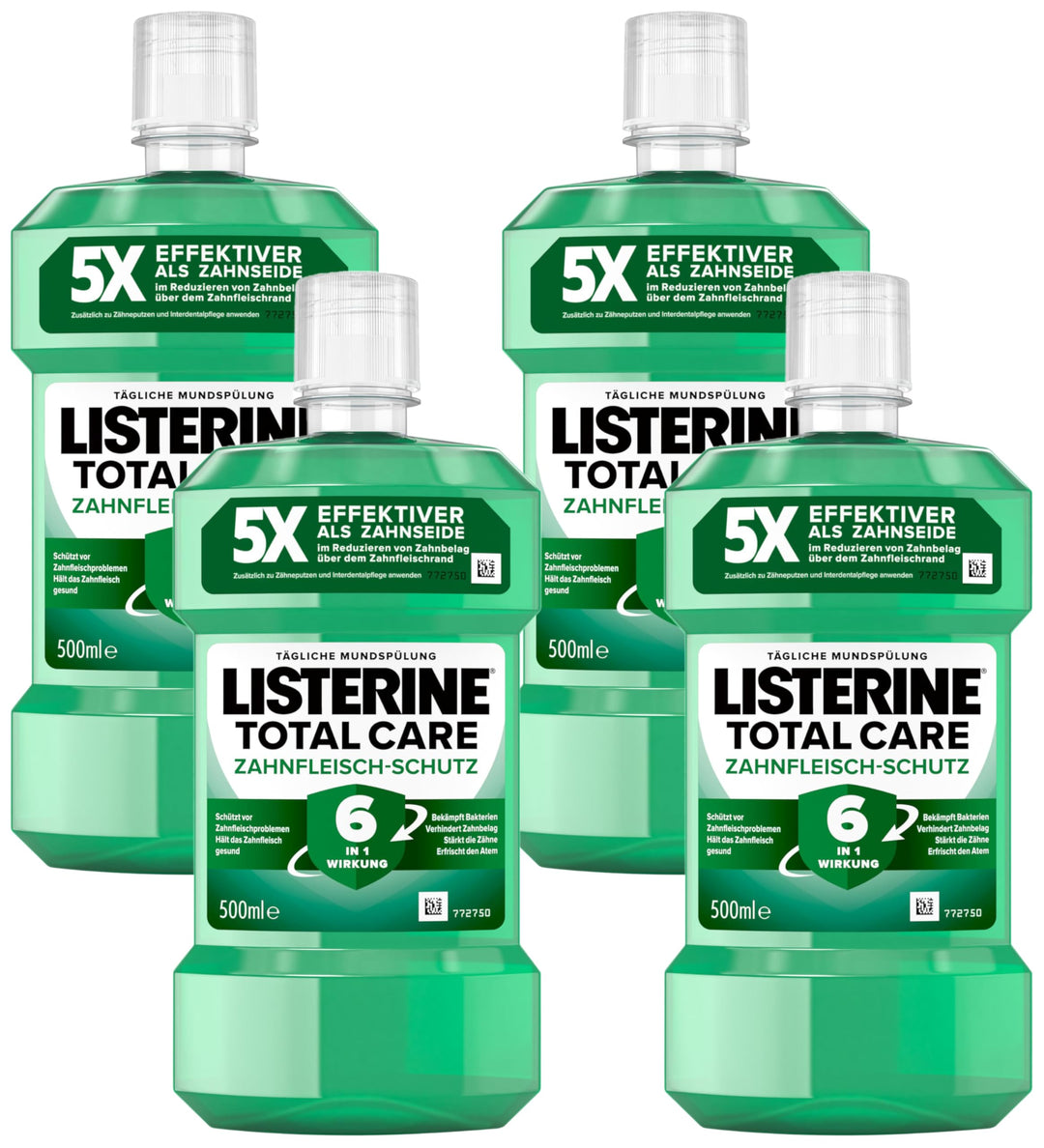 LISTERINE Total Care Zahnfleisch-Schutz (500 ml), schützende Mundspülung gegen Zahnfleischprobleme m