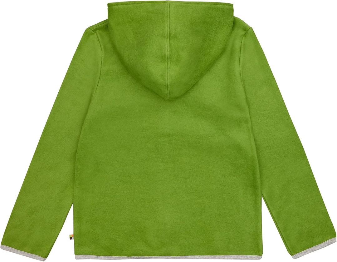 loud + proud Unisex Kinder, GOTS-Zertifiziert Fleece-Jacke 74-80 Grass, 74-80 Grass