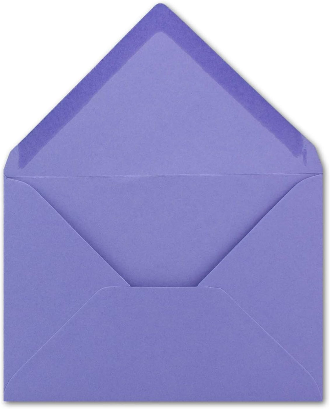 200 Brief-Umschläge - Violett - DIN C6-114 x 162 mm - Kuverts mit Nassklebung ohne Fenster für Gruss