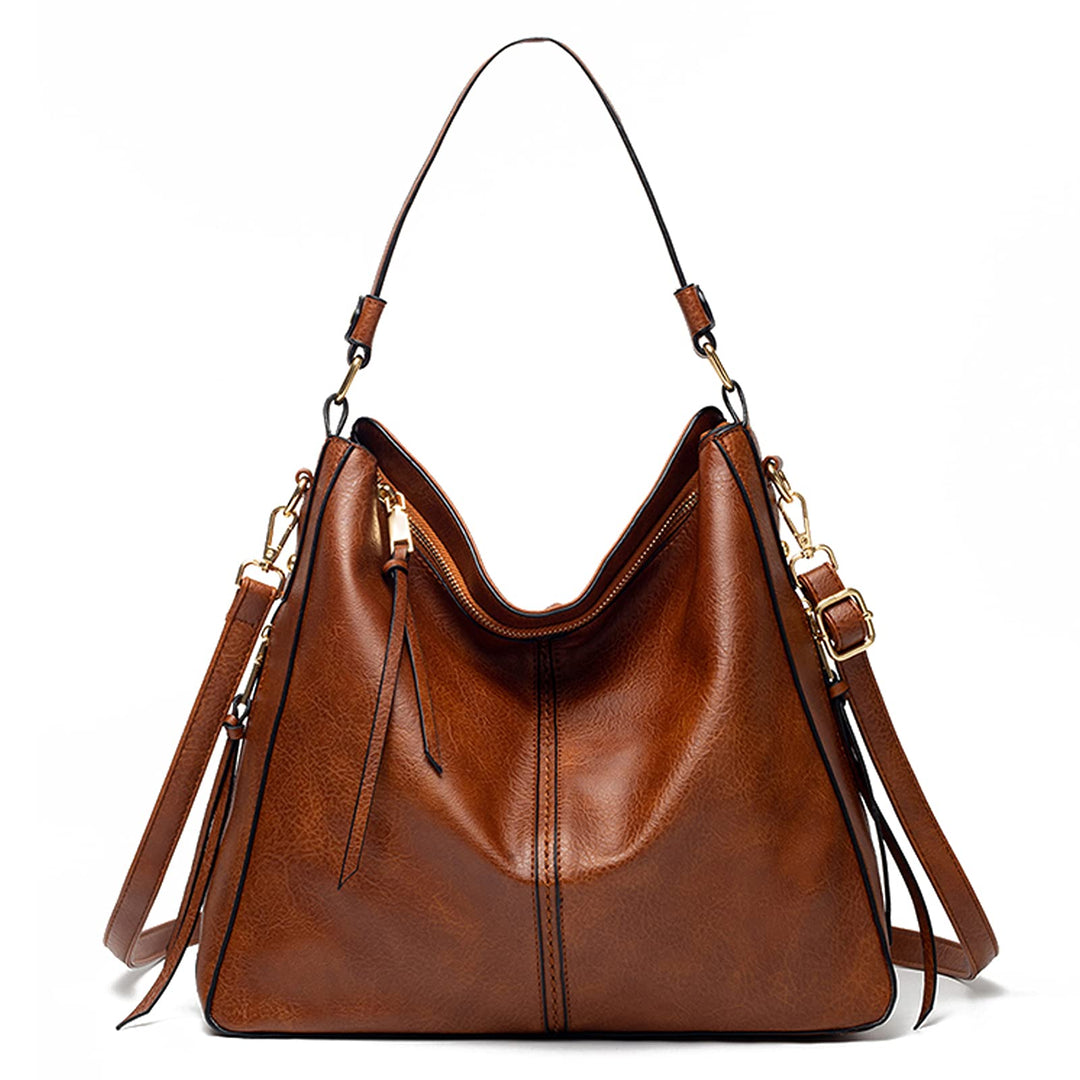 FANDARE Damen Handtasche Frauen Umhängetaschen Schultertasche PU Leder Tote Beutel Schultertasche fü