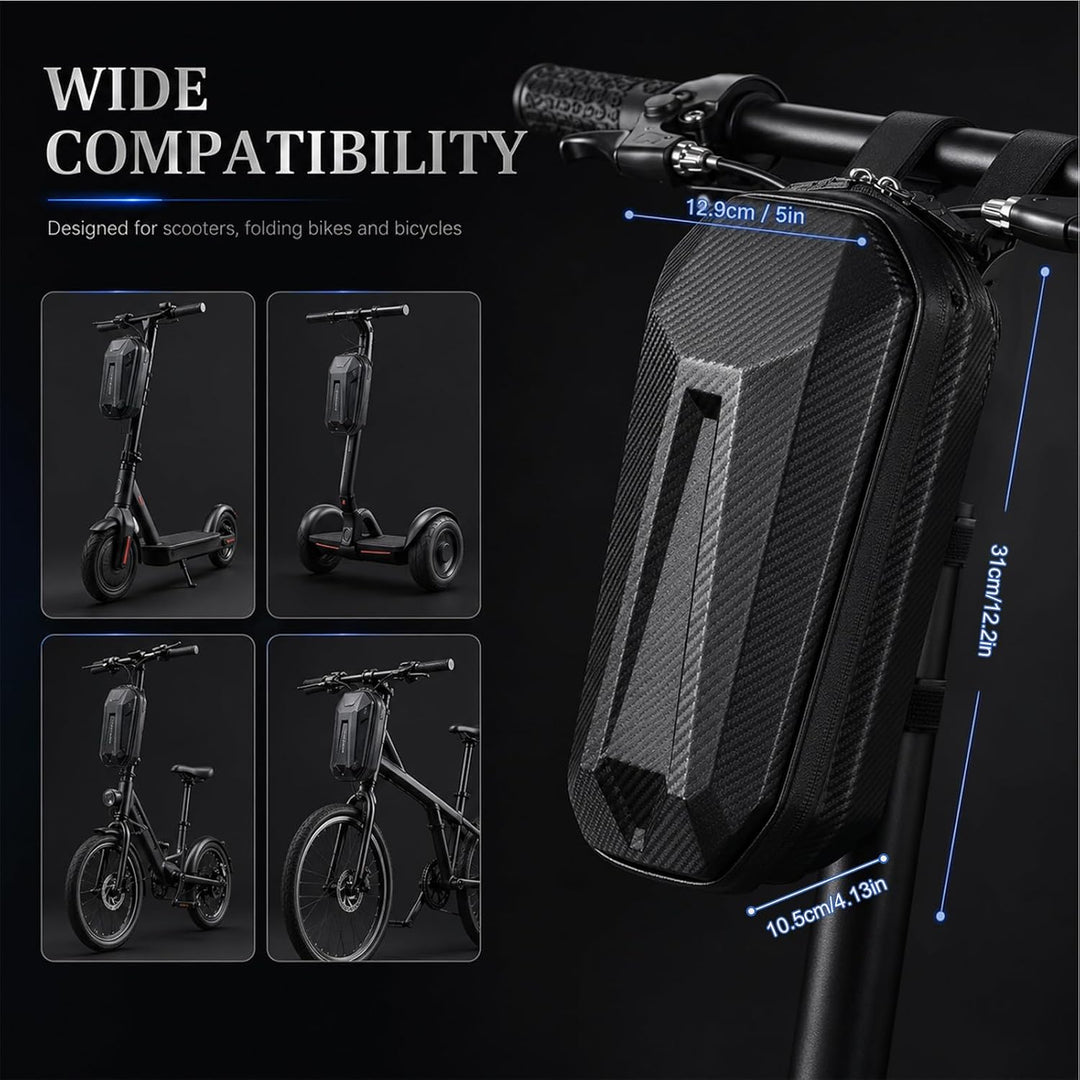 4L Scooter Tasche, Lenkertasche Wasserfest für Roller, Front Tube Bag Gross, Hart Eva E Scooter Leic