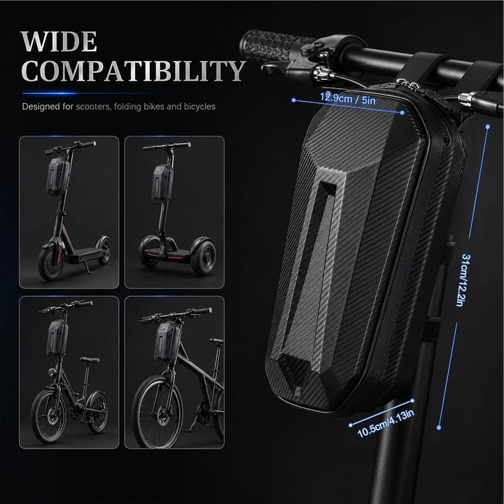 4L Scooter Tasche, Lenkertasche Wasserfest für Roller, Front Tube Bag Gross, Hart Eva E Scooter Leic