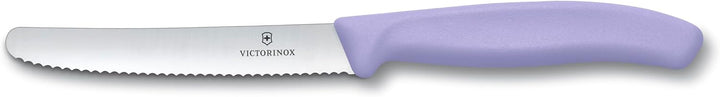 Victorinox Swiss Classic, Frühstücksmesser, Brötchenmesser Set, 6teilig, Scharfe Klinge, Wellenschli