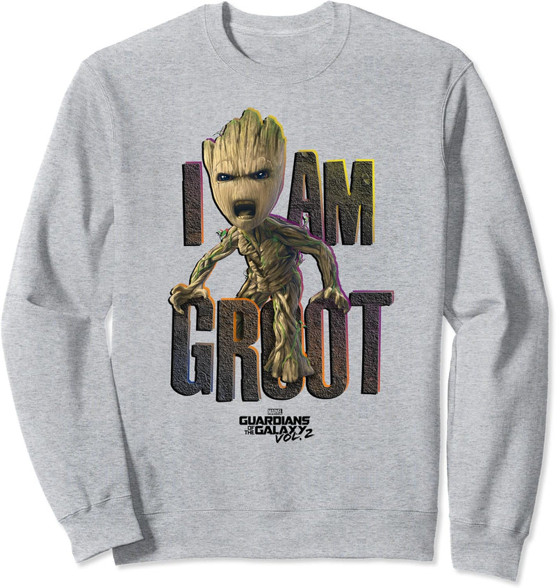 Marvel Guardians Of The Galaxy I Am Groot Yell Sweatshirt