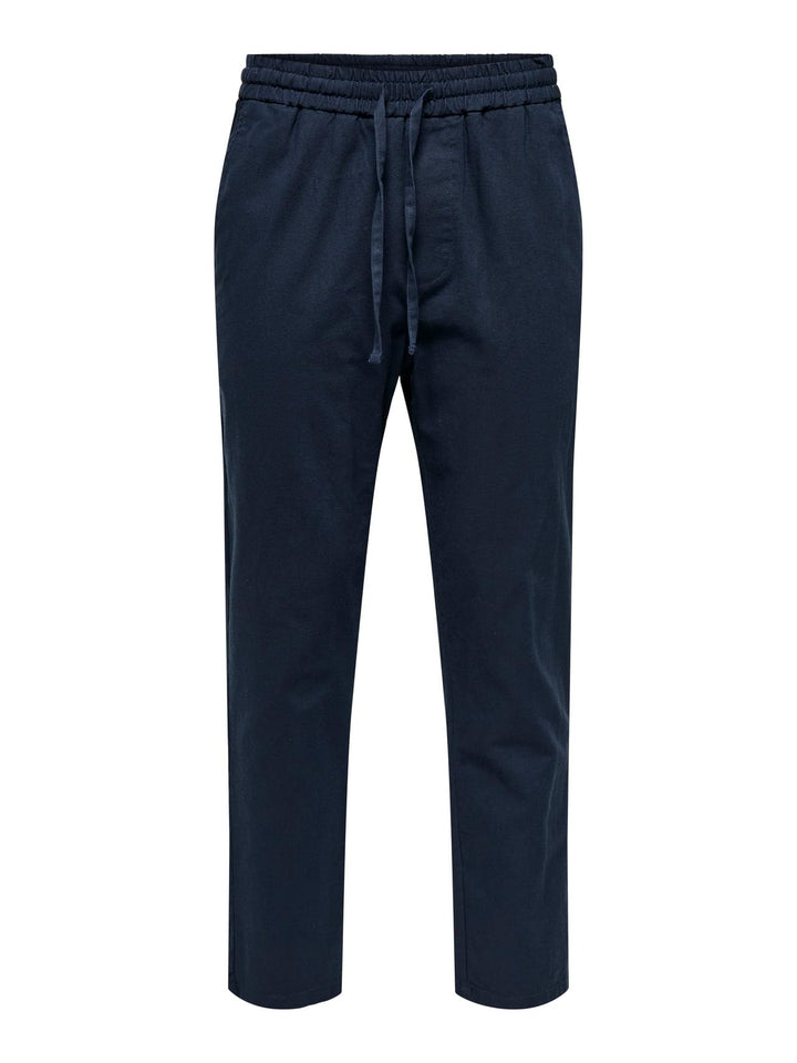 ONLY &amp; SONS Male Jogginghose Verjüngt Mid Rise Hose XL Dark Navy, XL Dark Navy