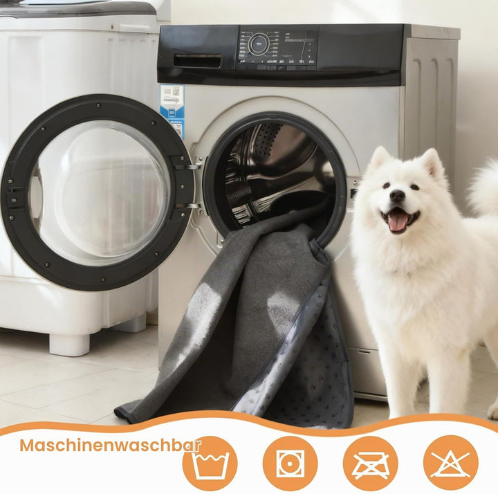 Inkontinenzunterlage Waschbar, 2er Set 90x60 cm Hundedecke Wasserdicht PIPI Matten für Hunde, Welpen
