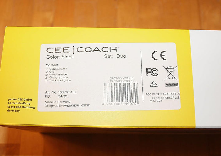 Ceecoach Duo Set Schwarz +