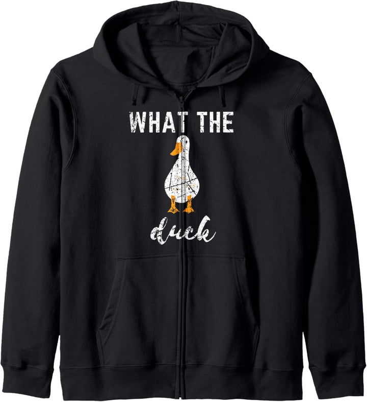 Was die Ente Nutztiere Waterbird Distressed Kapuzenjacke