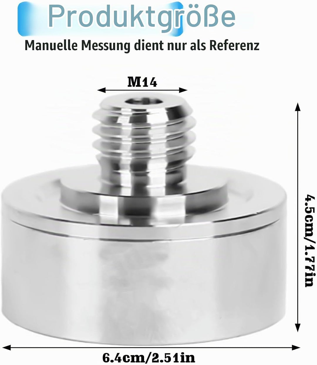 X-LOCK-Adapter auf M14-Gewinde, M14 XLock Adapter für Winkelschleifer Schneidklinge, Kern Dirll Bit