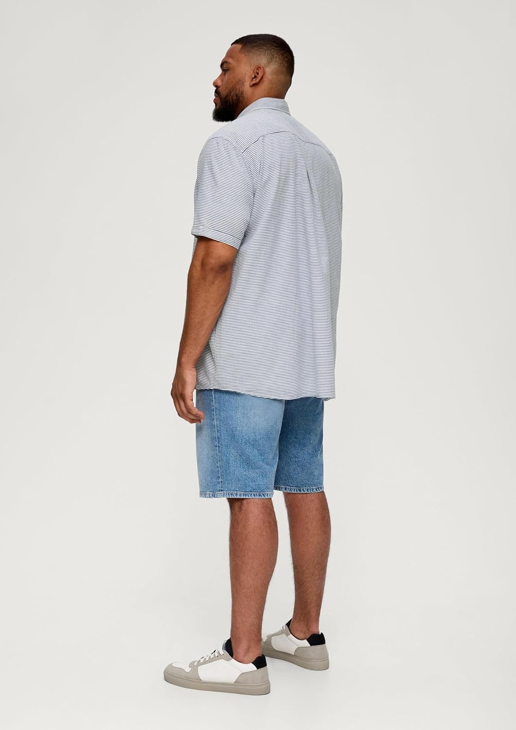 s.Oliver Herren Hemd Kurzarm XXL Blau 59g4, 3XL