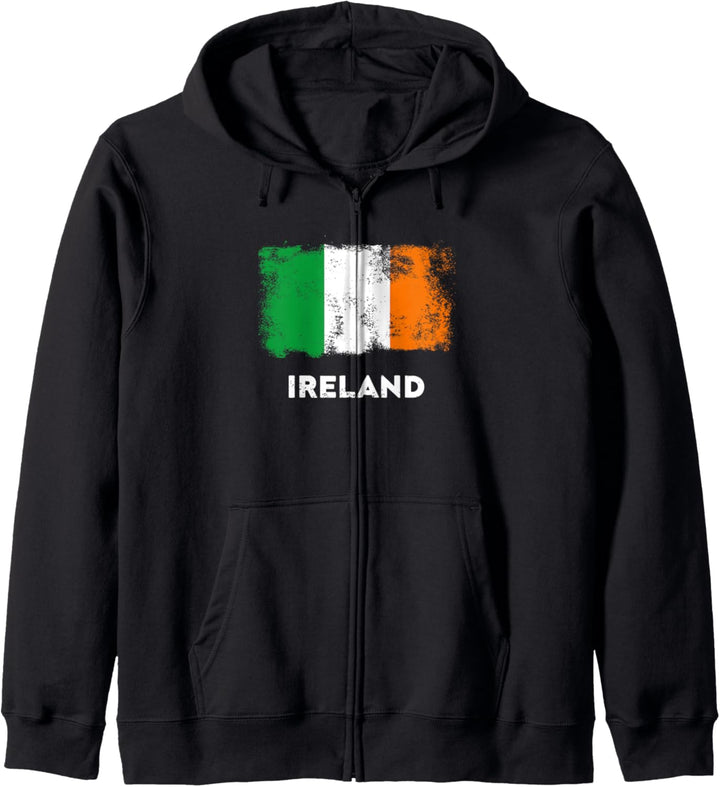 Ireland Flagge Orange Weiss Grün Irland Kapuzenjacke