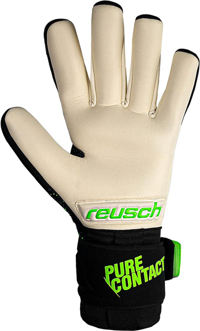Reusch Pure Contact Gold Unisex Torwarthandschuhe mit Innennaht Schnitt und Grip Gold Belag, geeigne